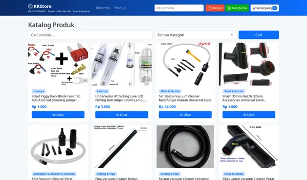 Online Store (E-commerce) — Product catalog with search, cart & variants